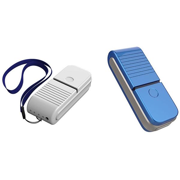 

air purifiers 2 pcs purifier neck hanging usb cleaner for removing dust purifier, blue & white