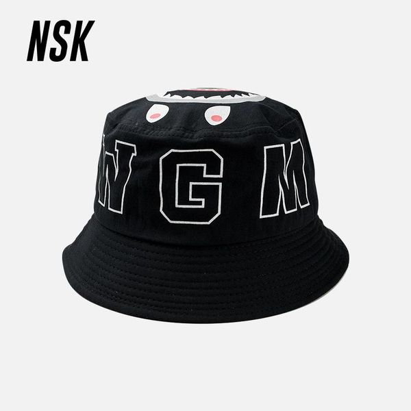

cloches nsk bucket hat cartoon fishing cap men hats letter sunscreen women caps outdoor fashion casual couple hip hop