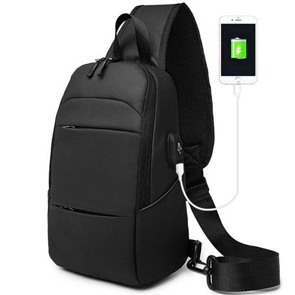 

men's waterproof crossbody bag chest pack male messenger shoulder short trip phone sling bags casual zipper men 2021 waist