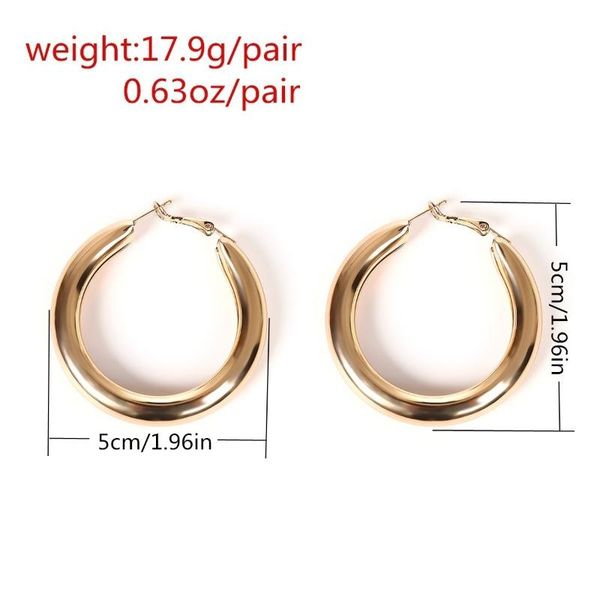 

hoop & huggie womens fashion large earrings big circle round, Golden;silver