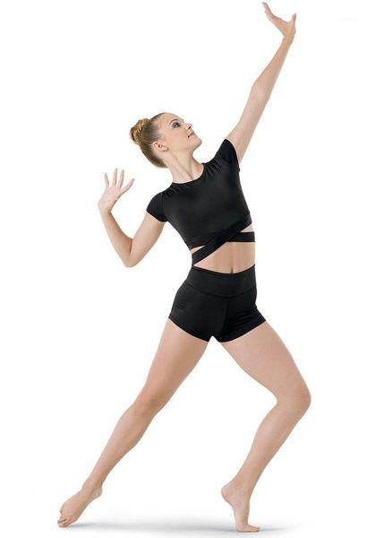 

women's mid-rise wide elasticized waistband workout shorts running, White;black