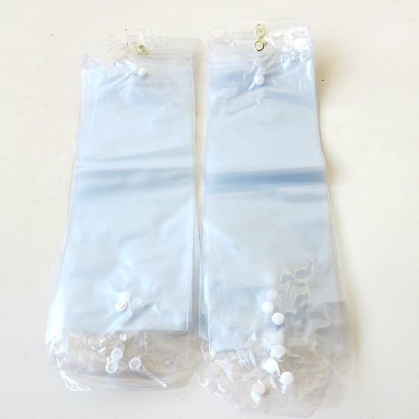 

hair tools 50pcs/lot transparent plastic pvc bags for packing 14inch-24inch extension packaging with button1