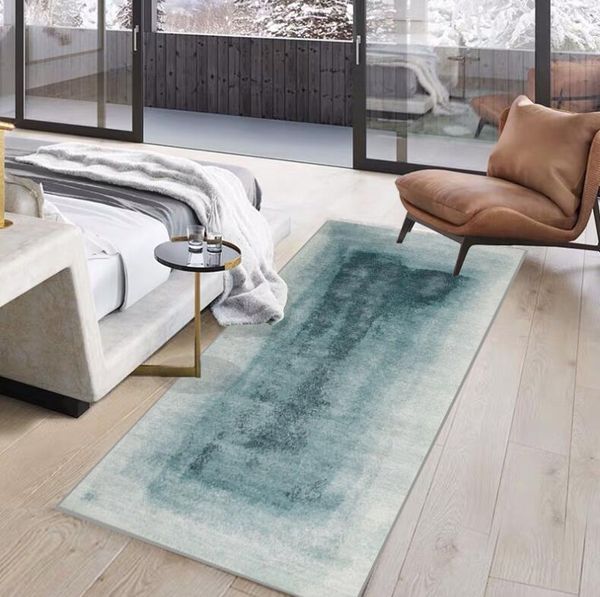 

carpets geometric bedroom bedside carpet living room coffee table sofa floor mat solid color plush thickened washed non-slip blanket