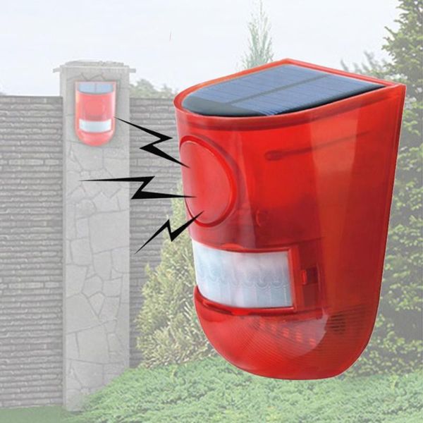 

lawn lamps 1 set sound & light alarm strobe motion sensor security system