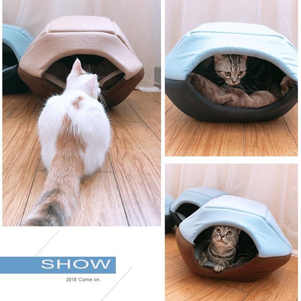 

cat beds & furniture pet bed sleeping bag comfortable sofas mat 1 house two uses kennel nest cushion dog short plush small product