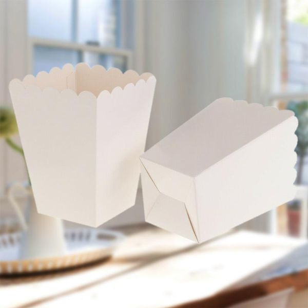 

gift wrap 12pcs pure white boxes container movie birthday party treat bags mini