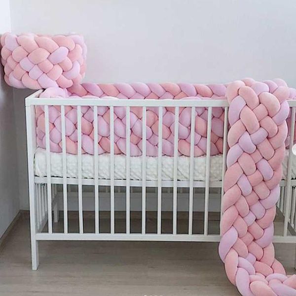 

bedding sets 6 shares braid baby bed cot bumper protector for girl crib in the