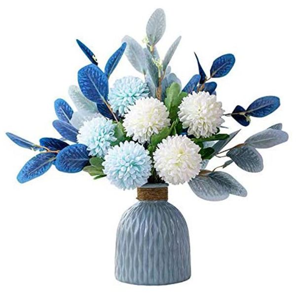 

decorative flowers & wreaths artificial flower and vase fake hydrangea arrangement, used for home office party wedding table dining decorati