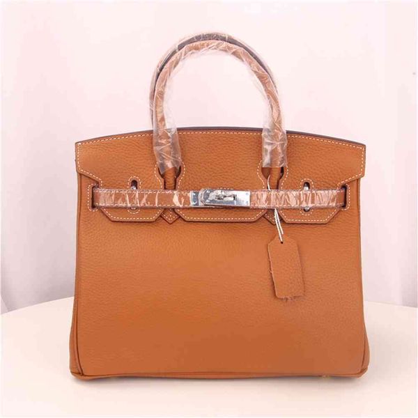 

herms luxury designer crossbody shoulder backpack handbags tote bag bags handbags wallet purse 30cm litchi grain head leather silver button