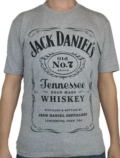 

t-shirt grey jack daniel's 100% official product, White;black