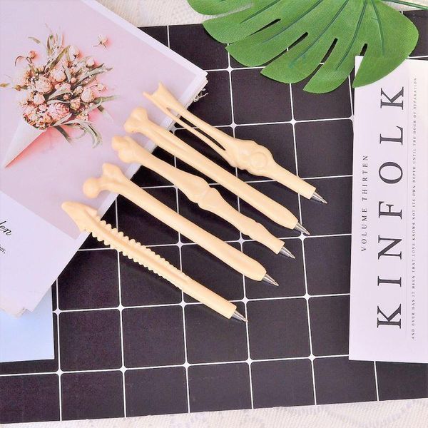 

ballpoint pens 20 pcs wholesale bone pen ball monster toy stationery school supplies office accessories stylo, Blue;orange