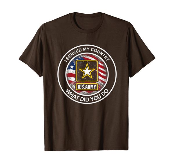 

us army veteran i served my country what did you do t-shirt, White;black