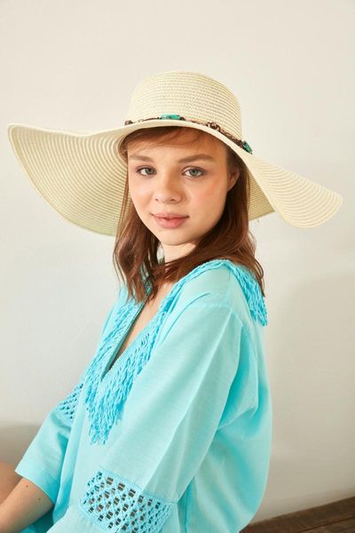 

& city womens sun straw hat y1730-07 outdoor hats, Black;white
