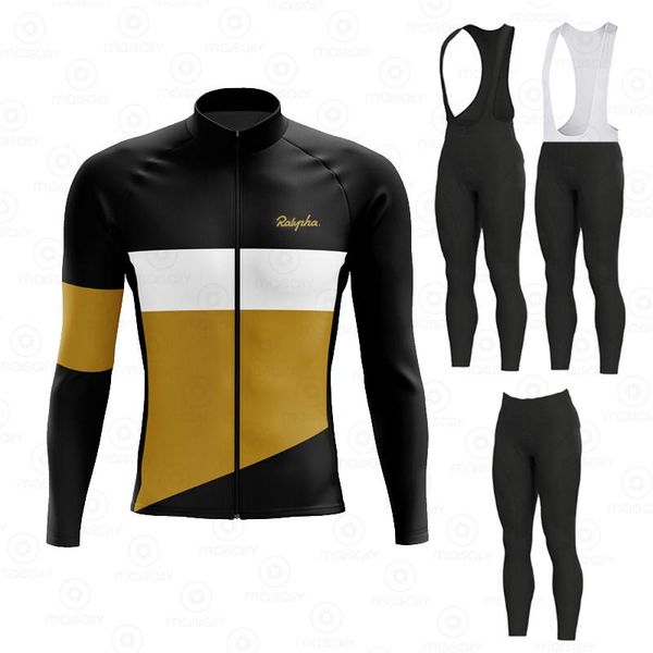 

racing sets spring autumn 2021 team ralvpha long sleeve cycling jersey ropa ciclismo breathable bicycle mtb bike clothing suits, Black;blue