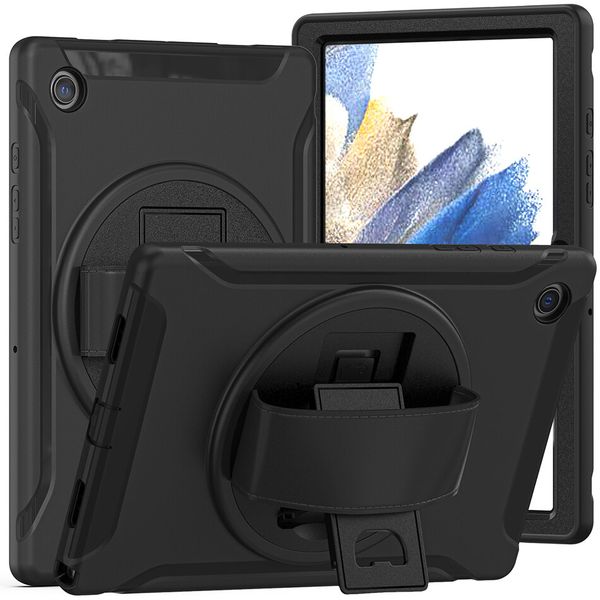 

silicone case with hand strap for ipad 9.7(5th 6th) 10.2 10.5 pro 11 air 5 2022 mini 1 2 3 4 5 6 back cover for samsung galaxy tab a8 10.5 x