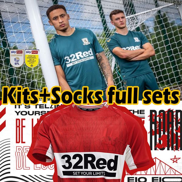 

2021 2022 men kids kits+socks full sets middlesbrough soccer jerseys 21/22 ashley michael fletcher jersey 11 flint 24 wing 26 assombalonga f, Black;yellow