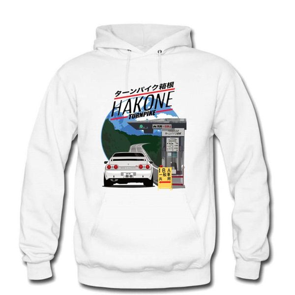 

men's hoodies & sweatshirts hakone skyline r32 gtr winter cotton fleece initial d jdm long sleeve hooded sweatshirt male clothi, Black