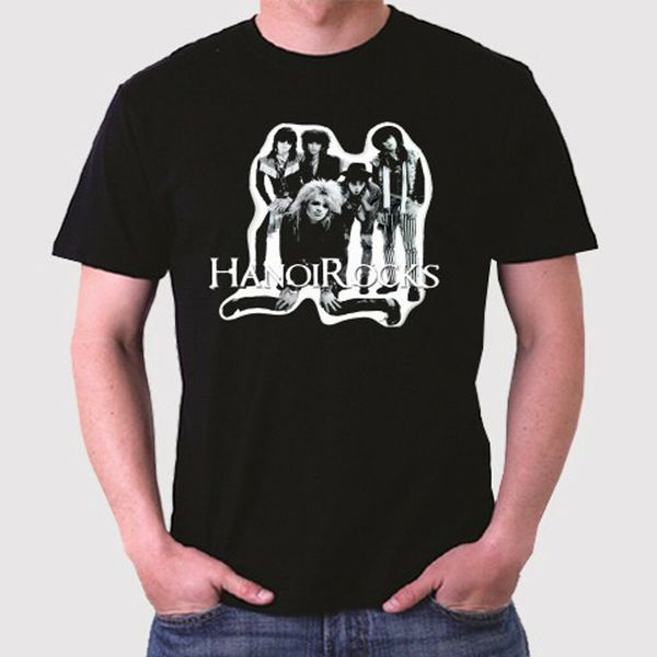 

Hanoi Rocks Personels Logo Men's Black T-Shirt Size S to 3XL, White;black