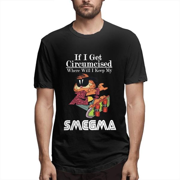 

men's t-shirts funny cat garfield smegma t shirt fun tee short sleeve round collar t-shirt pure cotton plus size clothing, White;black