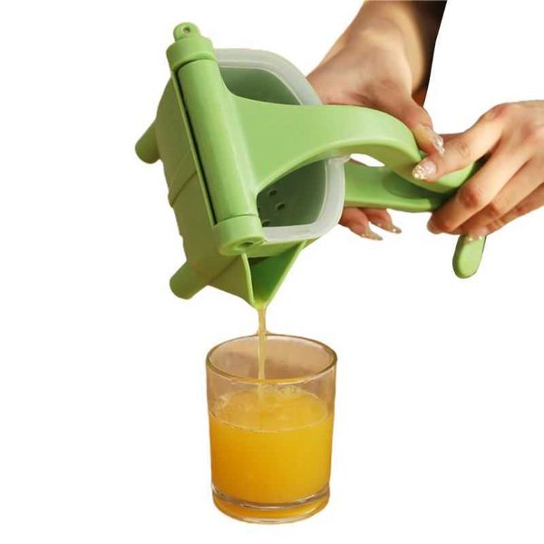 Juicer de plástico Han-D Pressione fruta limão suco de laranja Squeezer Gadget Tool U1je 210628