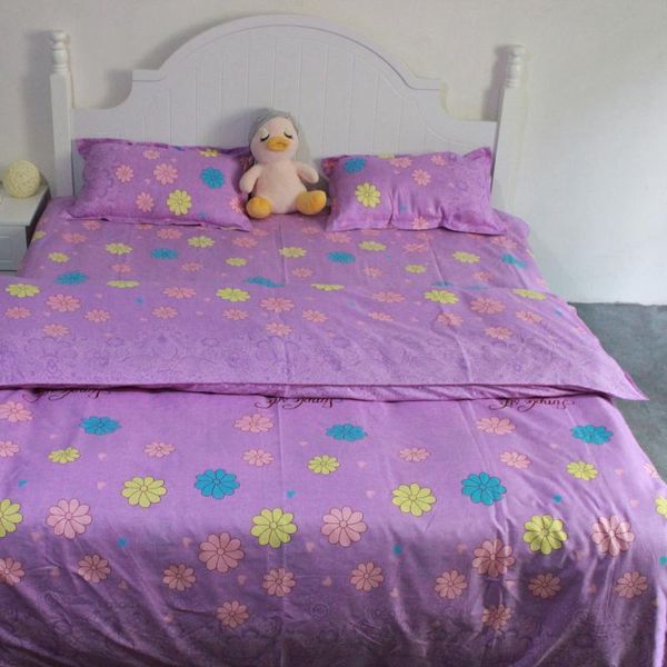 

bedding sets home textile cute flowers set double sheet luxury  king size bed linens duvet cover pillow case