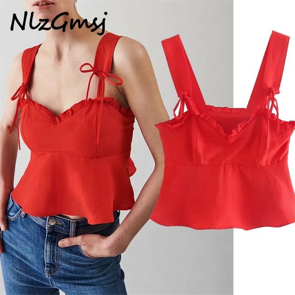 

t-shirt women fashion summer sleeveless v-neck red t-shirt vintage short slim chic female 05 210628, White