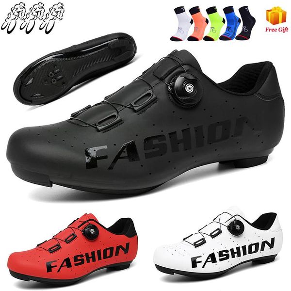 

sapatilha ciclismo mountain biking shoes men's outdoor hiking sports are spd cycling road flat footwear, Black