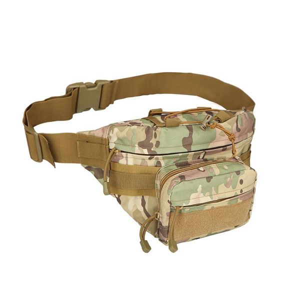 

men outdoor military waist bag tactical pack shoulder multi-pocket molle camping hiking pouch belt wallet purse bags