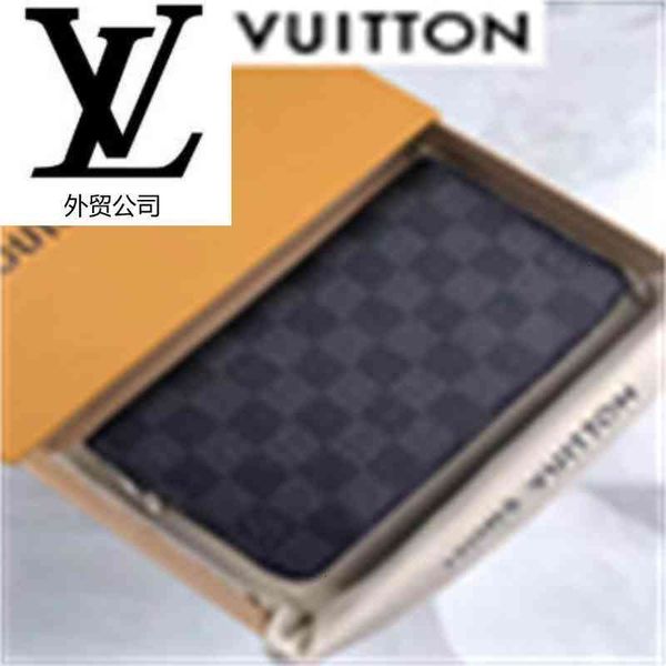 

key compact brand n63076 designer chain luxury holders eygd men long black wallet grid wallets long card zip purse wallet clutches evening