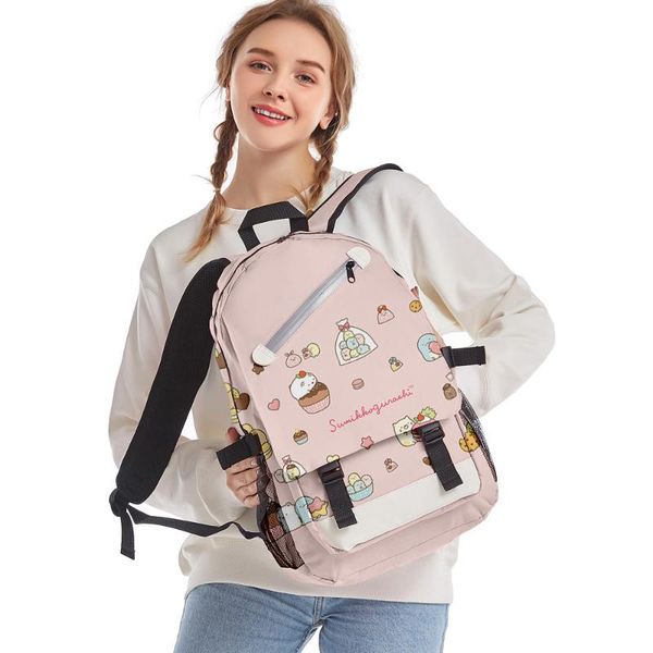 

backpack sumikkogurashi children teenager boys girls oxford waterproof bicycle hiking 3d students schoolbag