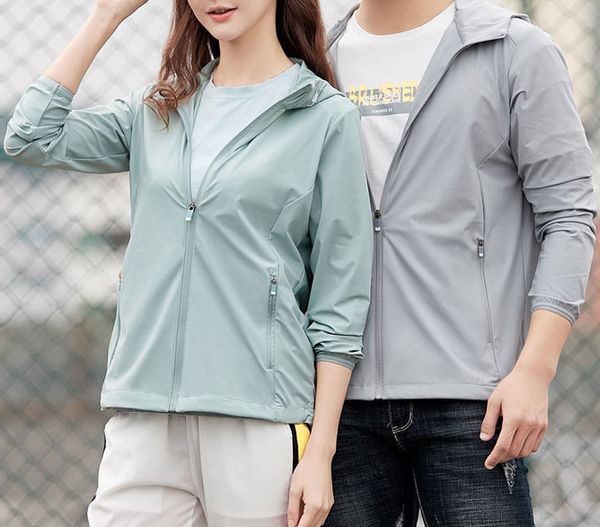 

couple thin jacket windbreaker outdoor patchwork waterproof windproof breathable wear-resistant lapel zipper, Black