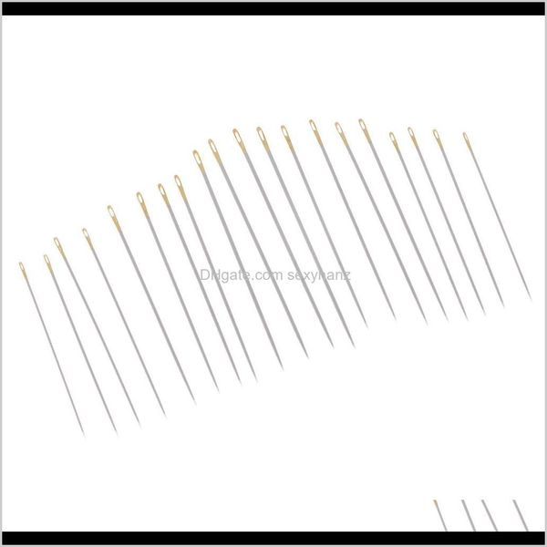 

sewing notions apparel drop delivery 2021 20 pieces golden tail embroidery fabric cross stitch needles craft tools rfqym, Black
