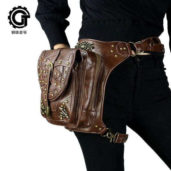 

pockets 2021 women's bag single shoulder diagonal leg tactical locomotive waist