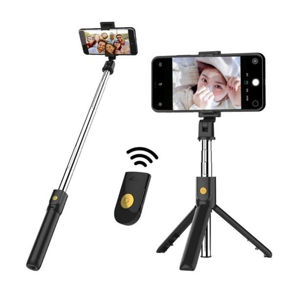 

foldable selfie stick tripod stand 2in1 pography phone holder remote shutter for smartphones live streaming monopods