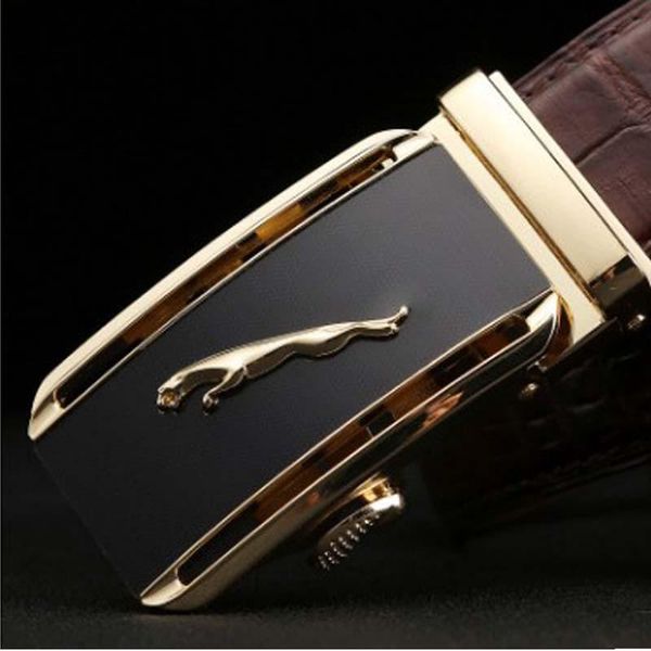 

belts linshe crocodile the belt male fashion leisure business men genuine leather automatic buckle trend, Black;brown
