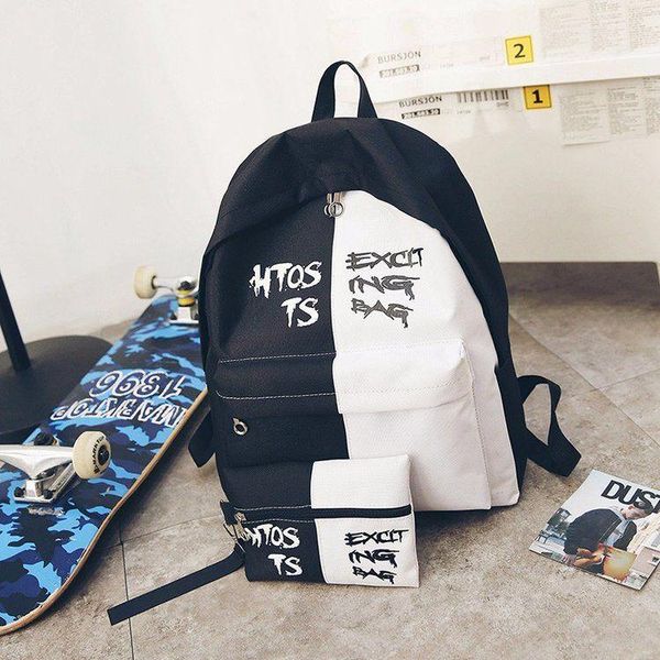 

backpack men campus simple nylon personality large-capacity travel sports bag