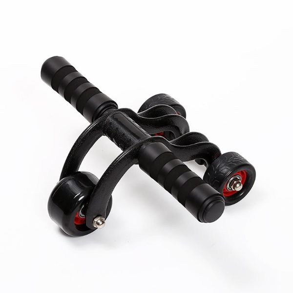 

1pc 3-wheel power wheel triple ab roller abdominal abs workout fitness machine gym stretch resistance rope tool training equipment