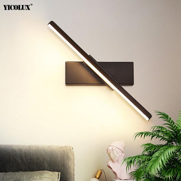 

wall lamps 7w led for beside reading bedroom livingroom white or black lights rotation indoor lighting decoration wandlamp