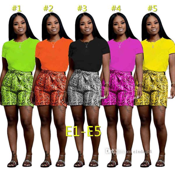 

women tracksuits simple pure color o neck short sleeve bro and two pieces set casual lady fashion sportswear clothing, Gray