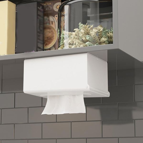 

tissue boxes & napkins home storage wall-mounted multifunctional box kitchen bathroom accessories organizer removable holder