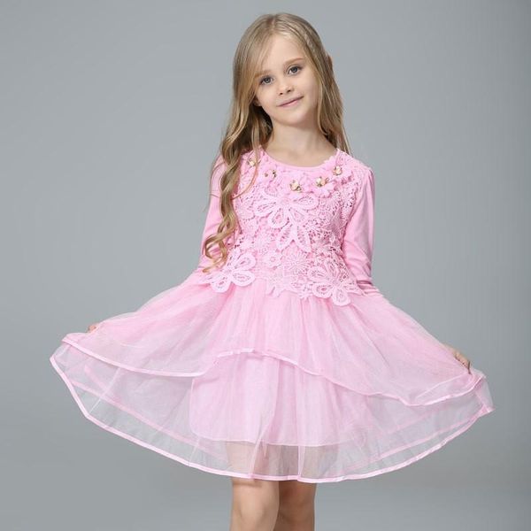 

girl's dresses 2021 flower girl princess tutu wedding party gifts and children's pink k1, Red;yellow