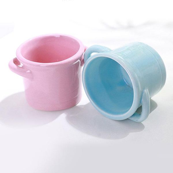 

planters & pots mini handmade ceramic succulent flower pot with 2 ear handheld pure color home ornament ye-