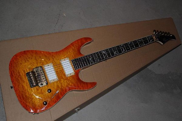 

shipping classic custom electric guitar red clouds lines guitar @14