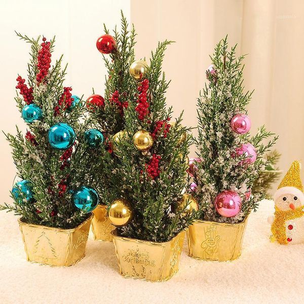 

christmas decorations mini small tree tableware decoration supplies