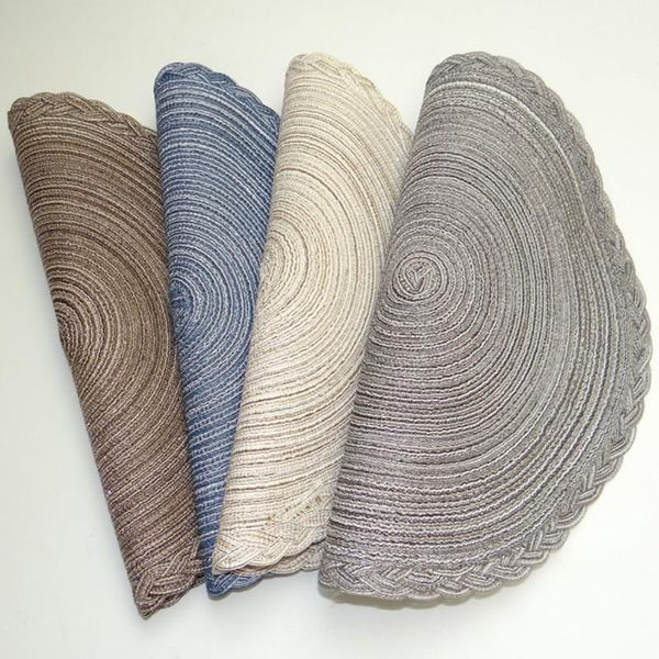 

mats & pads kitchen accessories table mat placemats dining cotton pp braided round heat-resistant 15" indoor drop 4.21 #g