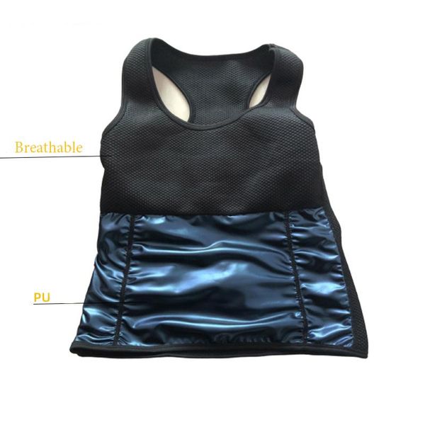 

mesh sports fitness sweet sweat shaping corset sauna effect pu material slim vest waist trainer corsets latex women's shapers, Black;white