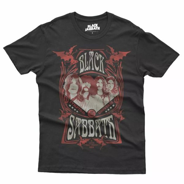 

black sabbath symptom of the universe t-shirt official licensed, White;black