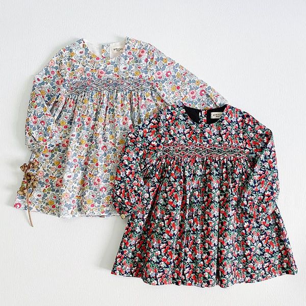

girl's dresses spring autumn kids baby girls for girl dress long sleeve embroider, Red;yellow