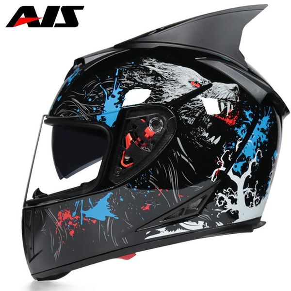 

motorcycle helmets professional racing helmet full face cascos para moto dot approved for man women safety riding double lens motorbike