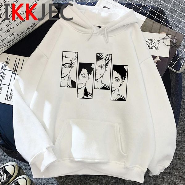 

women's hoodies & sweatshirts haikyuu femme y2k aesthetic graphic 2021 anime women hoddies pullover hip hop, Black